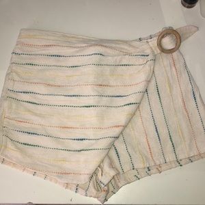 Urban Outfitters Stripe Wrap Skort